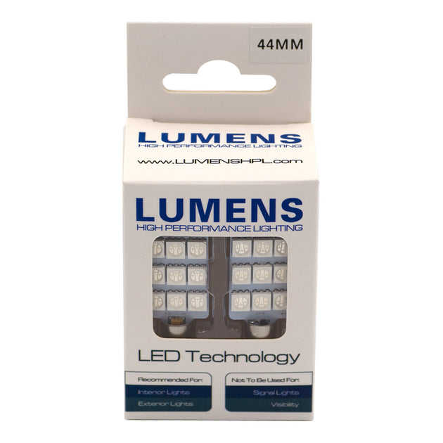 LUMENS HPL LED Bulbs Festoon 44MM (Pair) LUMENS High Performance