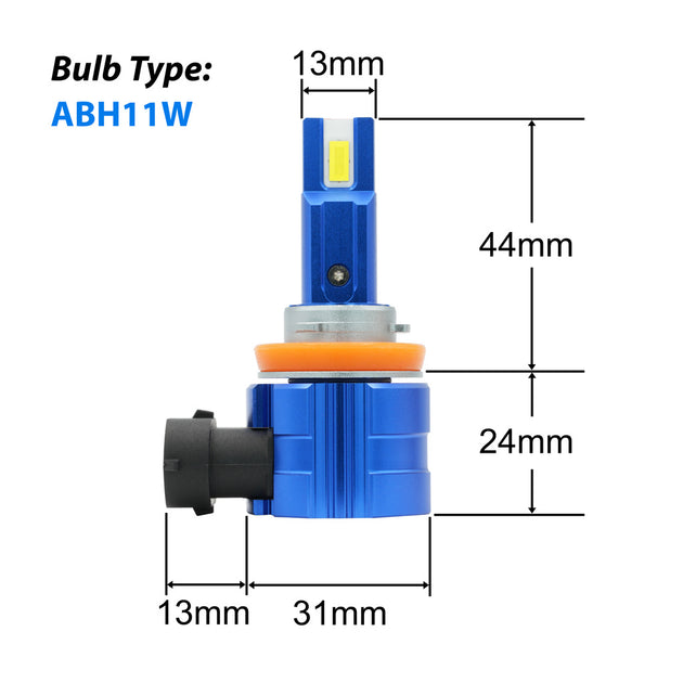 H8 / H9 / H11 ATOM LED WHITE Bulb (each) by LUMENS HPL – LUMENS High ...
