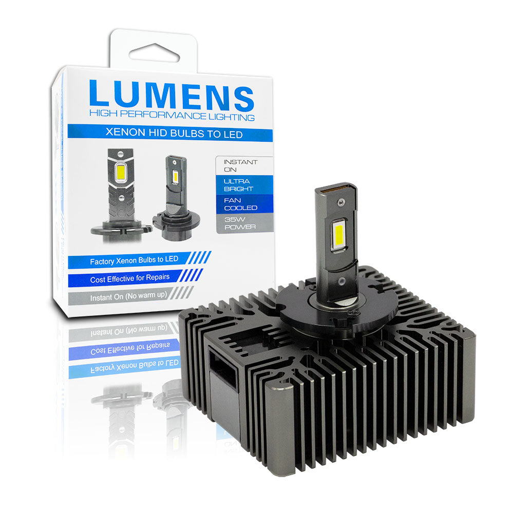 D-Lumina D5S LED Headlight Bulbs 90W 18000LM 6500K Bright Xenon White Xenon Hid Lights Conversion Kit 2 Pack