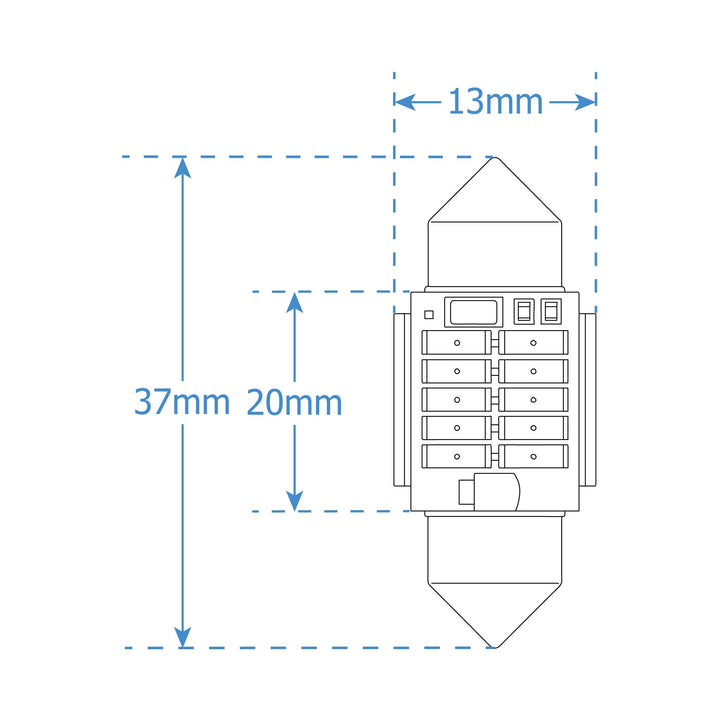 LUMENS HPL LED Bulbs - Festoon 36mm  Canbus Non-Polarity (Pair)