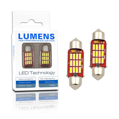 LUMENS HPL LED Bulbs - Festoon 36mm  Canbus Non-Polarity (Pair)