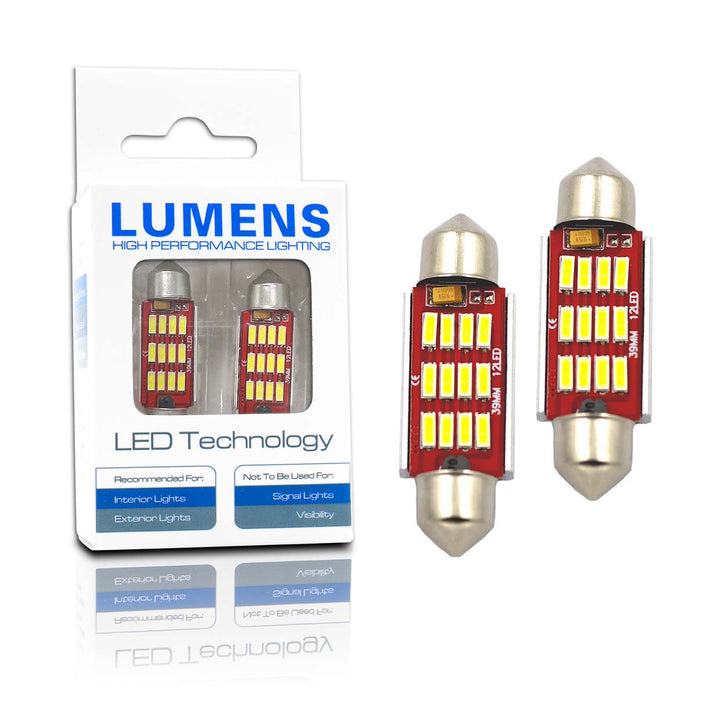 LUMENS HPL LED Bulbs - Festoon 39mm  Canbus Non-Polarity (Pair)
