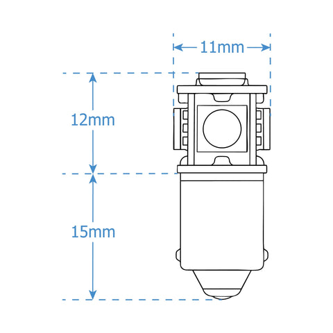 LUMENS HPL LED Bulbs - BA9s Canbus Non-Polarity (Pair)