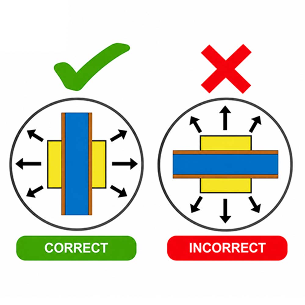 LED chip orientation