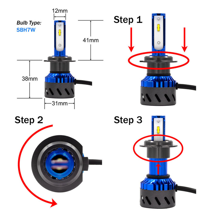 Sportline BUNDLE: SBH7W x 2 set, USH7V2 x 2 pc