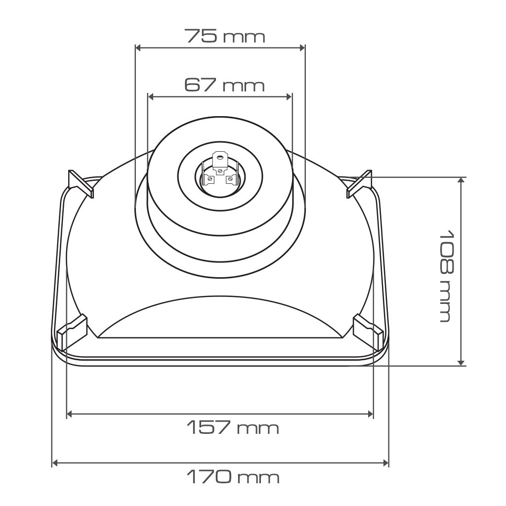 LUMENS HPL Sealed Beam Conversion 4" x 6" DOT APPROVED (pair)