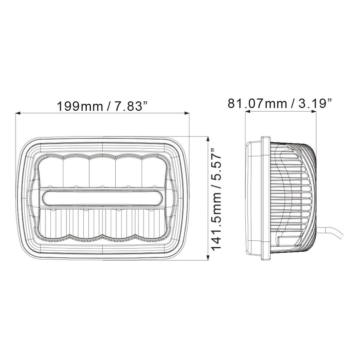 LED Sealed Beam 5" x 7" by LUMENS HPL