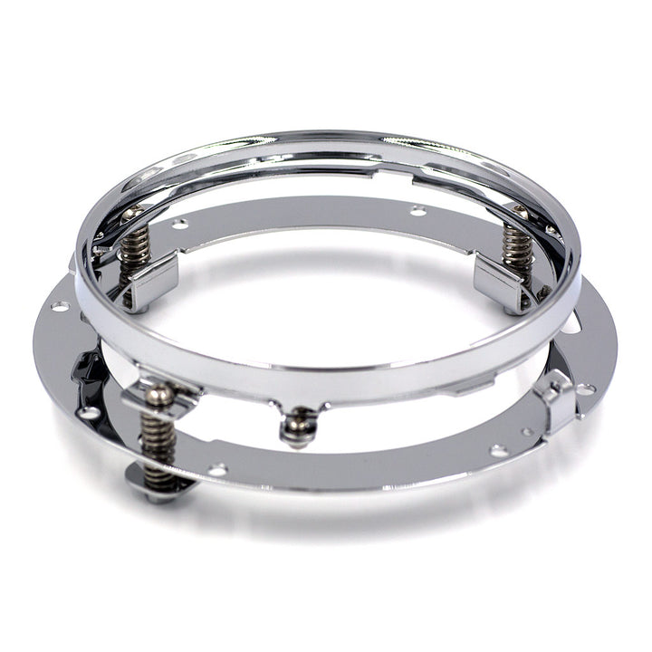 7" Round Mounting Bracket for Harley Davidson (each) by LUMENS HPL
