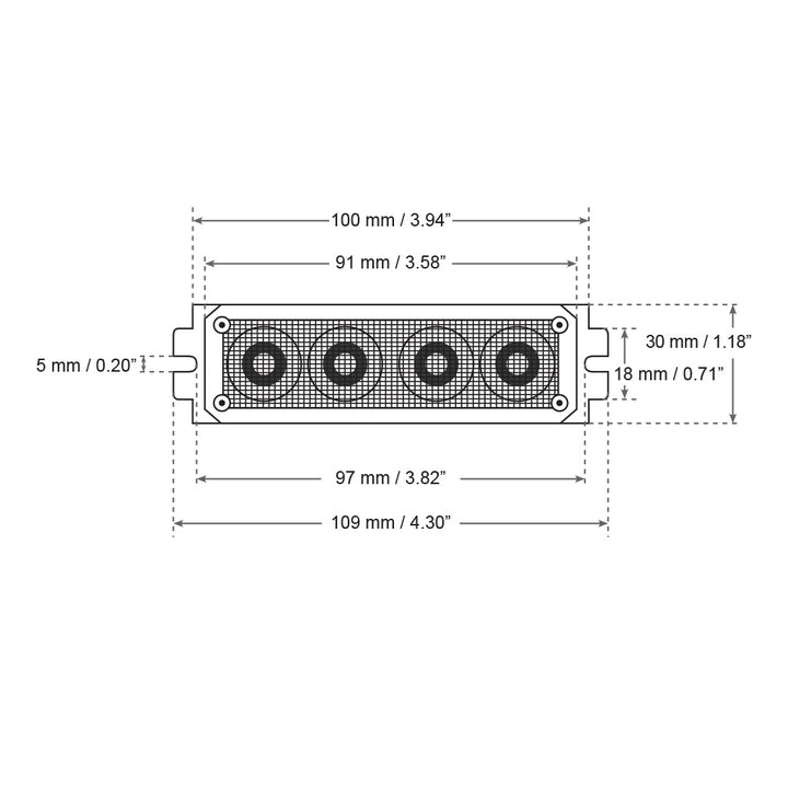 12W Surface Mount Strobe Light by LUMENS HPL