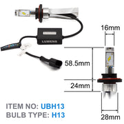 H13 ULTRA LED (Pair) with Smart Box