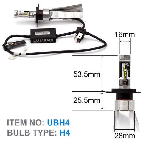 H4 ULTRA LED (Pair) R3 Setup