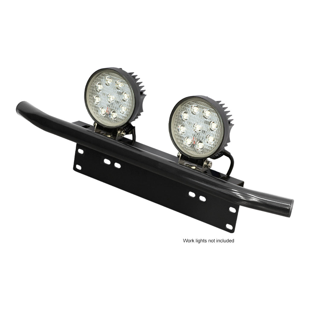 Licence Plate Mount for LED Lightbars or LED work lights - Type 2 with cosmetic bull bar