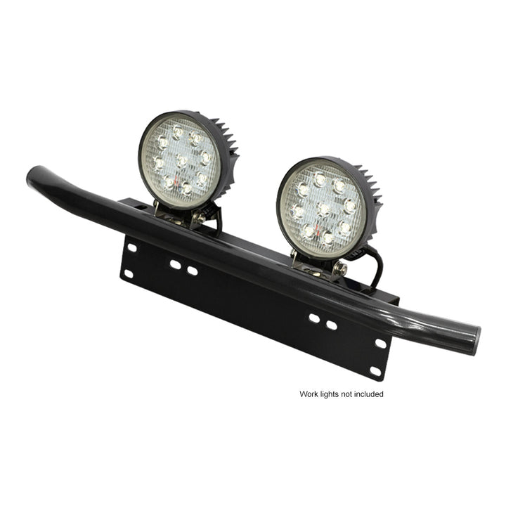 Licence Plate Mount for LED Lightbars or LED work lights - Type 2 with cosmetic bull bar